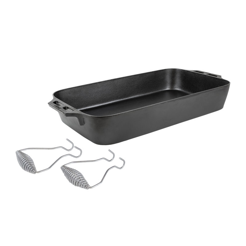 Lodge 22.6 in. Cast Iron Roasting Pan & Reviews Wayfair